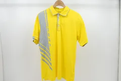 中古 メンズ アディダス adidas 半袖ポロシャツ O イエロー×グレー スポーティ