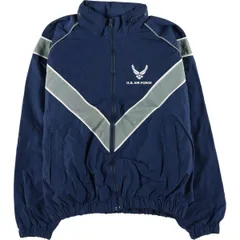 古着 米軍実品 U.S.AIR FORCE PTU トレーニングジャケット ナイロンジャケット USA製 SMALL/SHORT メンズS相当/eaa612646