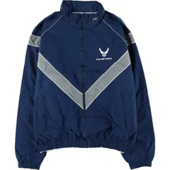 古着 00年代 米軍実品 U.S.AIR FORCE PTU トレーニングジャケット ナイロンジャケット USA製 X-LARGE/REGULAR メンズXL相当/eaa612652
