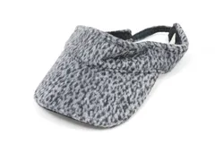 中古 キャロウェイ Callaway サンバイザー フリー  黒/グレー  レオパード柄 秋冬