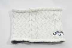 中古 キャロウェイ Callaway ネックウォーマー フリー ホワイト 白 ニット 裏ボア