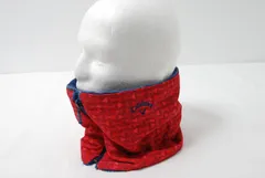 中古 キャロウェイ Callaway ネックウォーマー フリー レッド/リボン柄 赤 裏ボアフリース