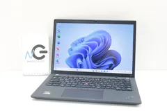 13.3型 Lenovo ThinkPad X13 Gen2 (Ryzen5 Pro 5650U 6コア/12スレッド/8GB/NVMe SSD256GB) カメラ ノートパソコン Windows11 16454