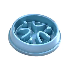 早食い防止 食器 犬 猫 フードボウル ブルー 滑り止め付 小型犬 大型犬 早食い防止皿 洗いやすい 餌入れ 
