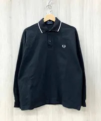 FRED PERRY/フレッドペリー/長袖ポロシャツ/FZ1966/ SINGLE TIP RELAX PIQUE TEXTURE/ブラック/Sサイズ