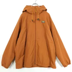 【美品】L.L.Bean エルエルビーン★中わた入りジャケット ナイロン製 メンズ 大きいサイズXXL 茶系 無地 z17759