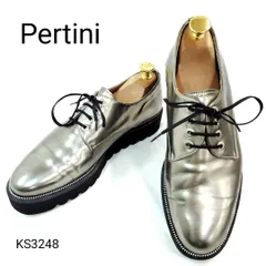 ペルティニ　美品　プレーントゥ　スタッズ　チェーン　厚底　EU38　スペイン製