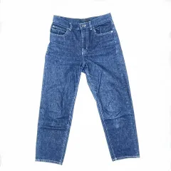 UNIQLO　ユニクロ　スラウチテーパードアンクルジーンズ　ネイビー　24（64cm）　□□　