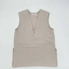 Bonjour Sagan　ボンジュールサガン　フロントポケットベスト　アイボリー　フリーサイズ　□□