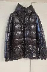 DKNY ブラック 光沢 ダウン アウター