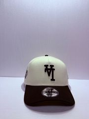 ニューエラ LA ドジャース 9FIFTY スナップバック 茶 グレーアンダー 