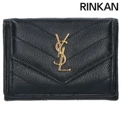 サンローランパリ  403943 YSLロゴ三つ折りレザー財布 レディース