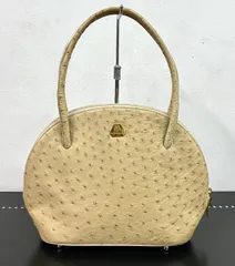 MORABITO モラビト ハンドバッグ レザー ベージュ フランス製 汚れあり