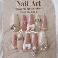 ネイルチップ　現品　フレンチガーリー　ちゅるん　ニュアンス　バレエコア　ワンホン　韓国　メンカラ　推しネイル　y2k  夢かわ　ツイード　バレエコア　ピンク　スナ系