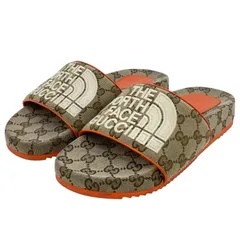 【中古】GUCCI | グッチ GUCCI×THE NORTH FACE サンダル 靴 679904 ベージュ×オレンジ サイズ：41【尾張小牧店】
