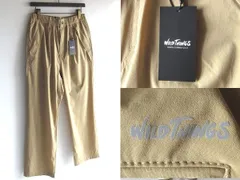 新品タグ付 WILDTHINGS ワイルドシングス ELASTIC NYLON DENALI PANTS ロゴプリント ストレッチナイロン デナリパンツ M ベージュ 国内正規品