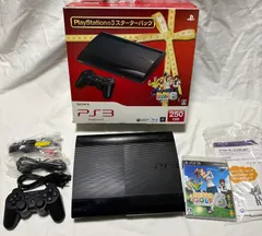 SONY プレイステーション3 PS3 250GB CECH-4000B みんなのゴルフ6 本体 ブラック　スターターパック