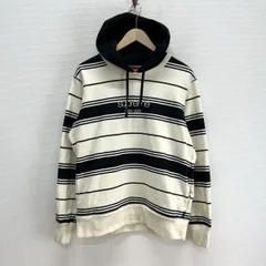 Supreme シュプリーム Striped Hooded Crewneck ボーダー プルオーバーパーカー スウェット フーディー S 10133154