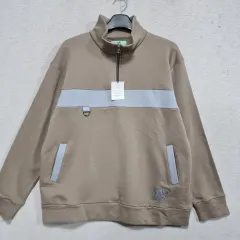 新品 アジ 裏毛 ハーフジップ スウェット マン 2 サイズ ㅡ0113