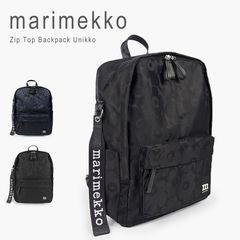 未使用】 marimekko ジップ トップ バックパック ウニッコ チャーム