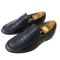 バリー BALLY ローファー シューズ 革靴 ビジネスシューズ 本革 レザー UK 6.5 D 黒 ブラック 25.5cm くつ 靴 シューズ