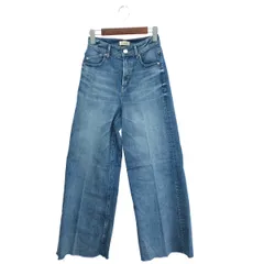 YANUK ヤヌーク ワイドフレアパンツ サイズ:24 カットオフ 57111307   ブルー レディース / 240001187892