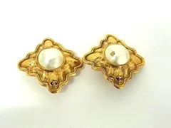 CHANEL シャネル イヤリング ココマーク - ゴールド メタル レディース フェイクパール クリップ式