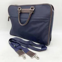 ポール・スミス ビジネスバッグ ブリーフケース ネイビー/ブラウン メンズ Paul Smith