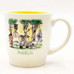 【未使用】スヌーピー バースデーマグカップ 3月 チャーリー・ブラウン PEANUTS ピーナッツ