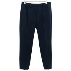  【美品】theory luxe セオリーリュクス センタープレスパンツ アンクル丈 コットンパンツ ネイビー【ZK74】