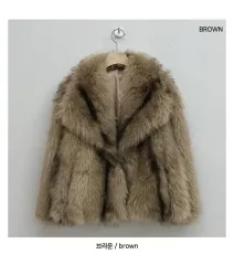 茶色 ファージャケット