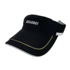 中古 キャロウェイ Callaway サンバイザー フリー ブラック 黒 ゴールドライン