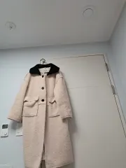 フリース ロング コート ブラック KARA