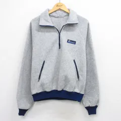M/古着 ペンフィールド 長袖 ハーフジップ フリース ジャケット メンズ 90年代 90s ラグラン USA製 グレー【spe】 25dec20