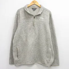 XL/古着 エディーバウアー 長袖 ハーフジップ フリース ジャケット メンズ グレー 25dec20