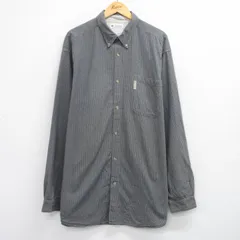 XL/古着 コロンビア 長袖 ブランド シャツ メンズ 00年代 00s 大きいサイズ ロング丈 コットン ボタンダウン 紺他 チェック 25dec20
