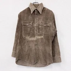 【値引き交渉OK！】古着 used　70s～　Levi’ｓ　リーバイス　コーデュロイシャツジャケット　ヴィンテージ　茶色　ブラウン　Mサイズ