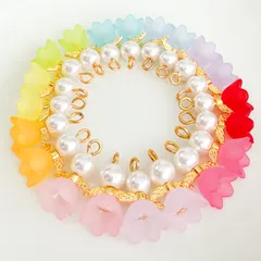 天使のドレスチャーム 10ペア20個セット｜カン付き｜ハンドメイドパーツ