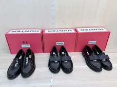 展示未使用　HUNTER ハンター　ハンター オリジナル ペニー ローファー ブラック