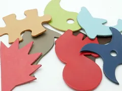 キーホルダー用カラフルデザインチャームセット 大 厚 アソート 約50～100mm 3.0mm前後 5ヶ レザーチャーム お得なパック レザークラフトぱれっと