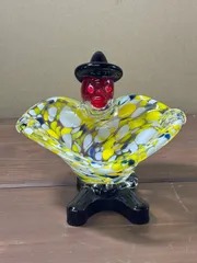 ベネチアングラス　ピエロ　灰皿　小物入れ　置物