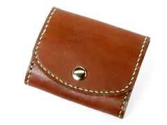 【型紙】1.0mm厚革で作るボックス型コインケース 約7×9×1.5cm 型紙 図案 コインケース レザークラフトぱれっと