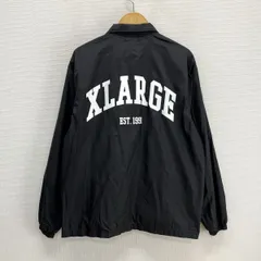 XLARGE エクストララージ 01188502 ナイロン コーチジャケット バックロゴ プリント M 10133145
