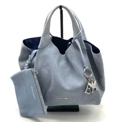 【中古】EMPORIO ARMANI エンポリオ ・ アルマーニ ロゴ スウェード ハンド バッグ fY11464N