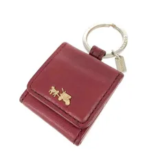 COACH コーチ キーリング  手帳型/ホースアンドキャリッジ/レザー/ パスケース型   ボルドー×シルバーカラー レディース / 240001186384
