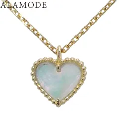 Van Cleef & Arpels(ヴァンクリーフ＆アーペル) スウィートアルハンブラ ハート ネックレス マザーオブパール イエローゴールド K18YG ジュエリー ホワイト白 レディース 40802167445【中古】【アラモード】