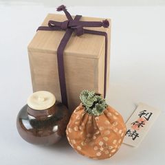 茶道具 松本鉄山作 大名物写 国司茄子茶入 仕覆付 共箱 V 9199 - メルカリ