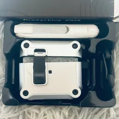 R-fun for AirPods 第三世代 2021 ケースカバー、完全な落下保護、自動ポップアップ蓋デザイン、Apple Airpod 3 Gen ケース用、クリーナーキットとキーチェーン付き、シルバー