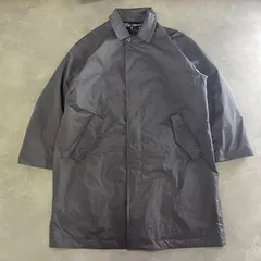 【I-17】＋J UNIQLO ユニクロ　ジルサンダー　ステンカラーコート　メンズ　XXL  グレー　中綿　防寒　ビジネス　カジュアル　冬　古着