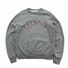 チャンピオン スウェット メンズ Mサイズ グレー トレーナー シンプル 定番 灰色 胸ロゴ 人気 着回し